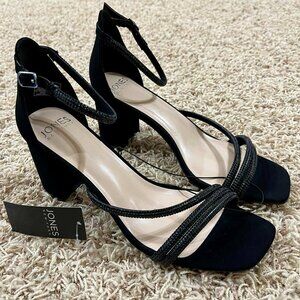 Jones New York Women's Ealton Block Heel Embellished Sandals, Size 10M (New)